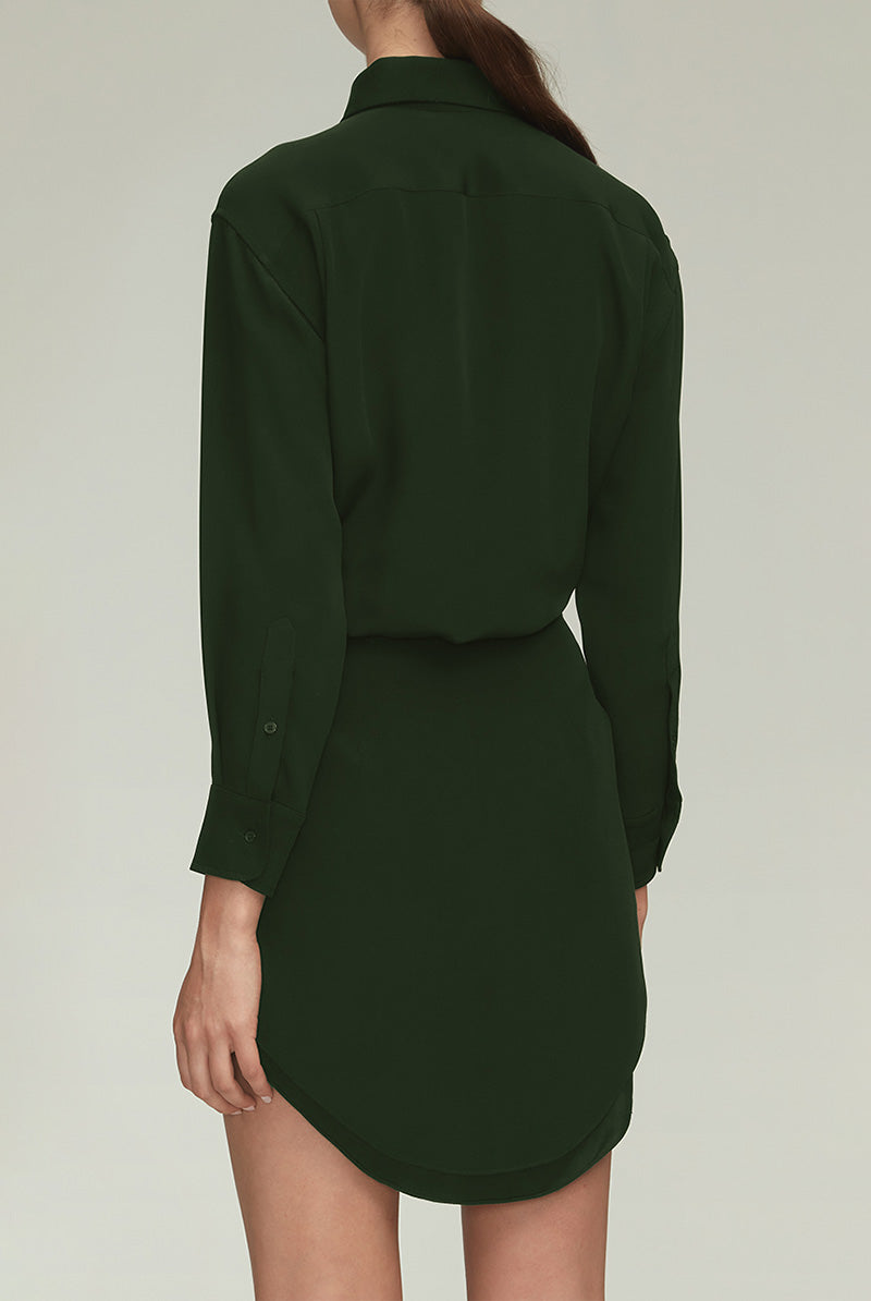 The Vera Shirtdress in Green – BRANDON MAXWELL