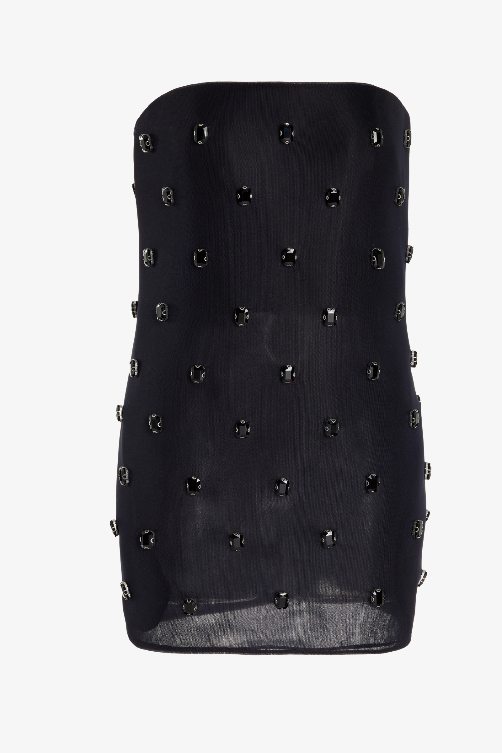 The Tilly Embroidered Mini Dress in Black