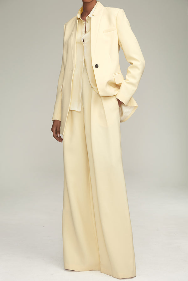 The Holland Trouser in Buttercream