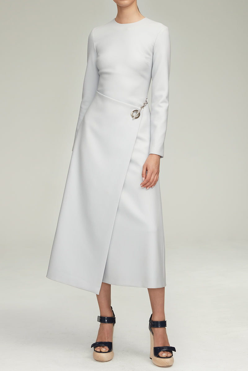 The Rumer Align Dress With Toggle and Chain in Navy