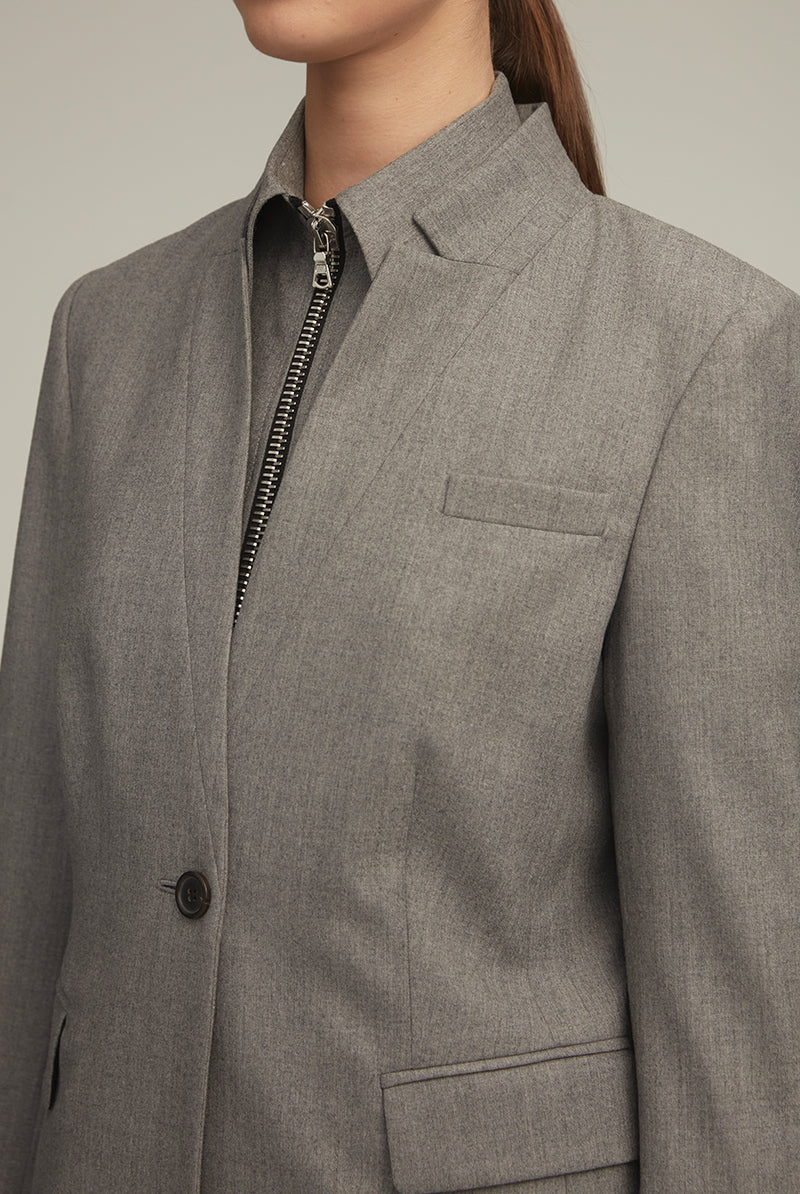 The Raquel Jacket in Heather Grey