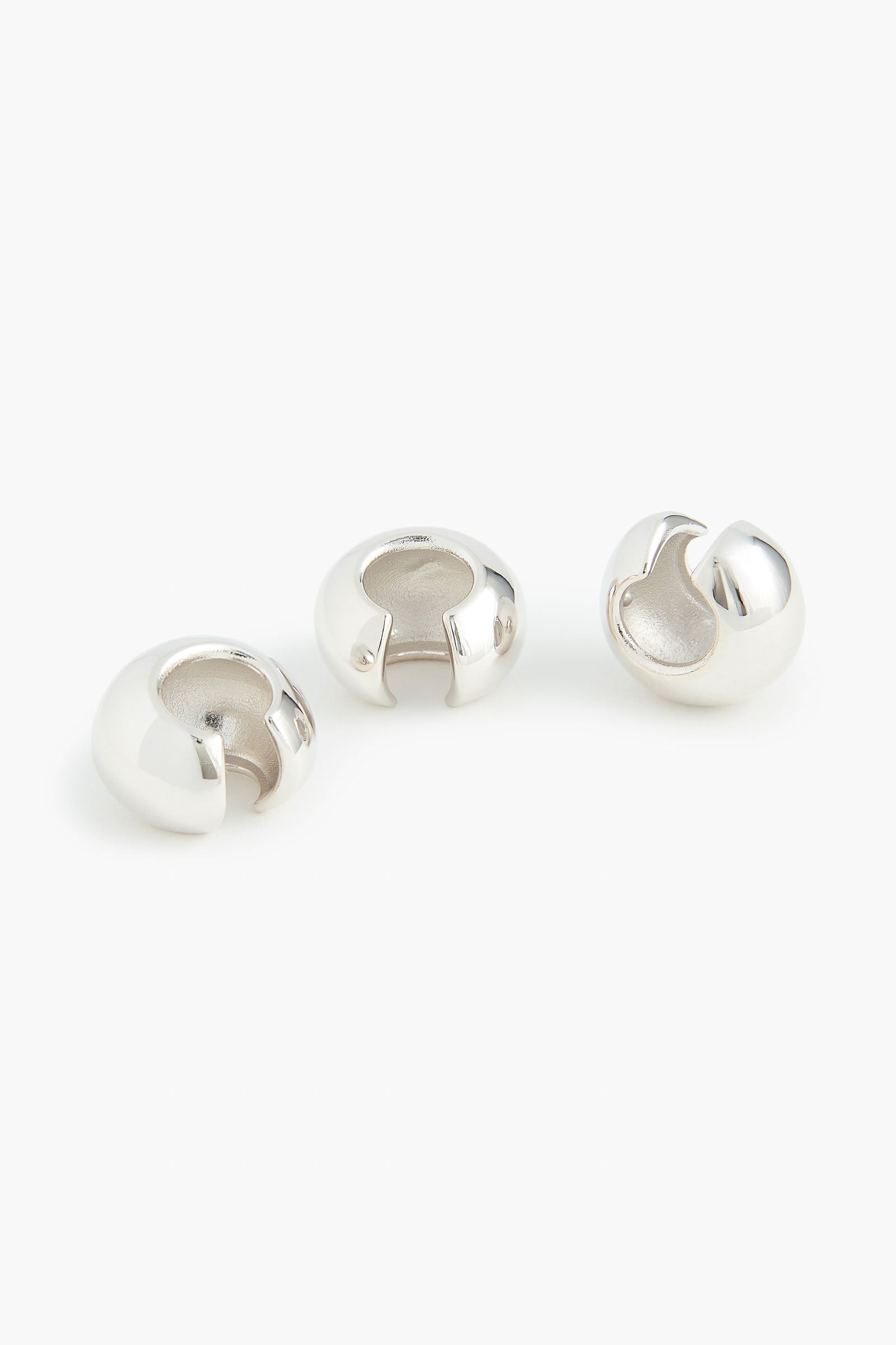 The Nova Dot Cluster Earring Set in Silver