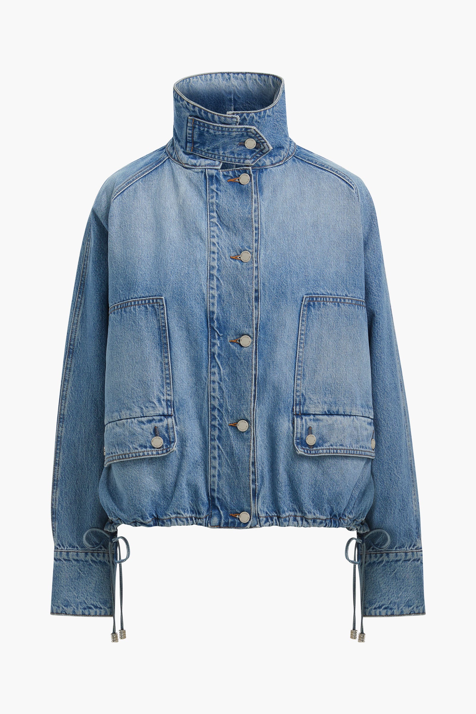 The Harper Balloon Jacket in Vintage Wash Denim