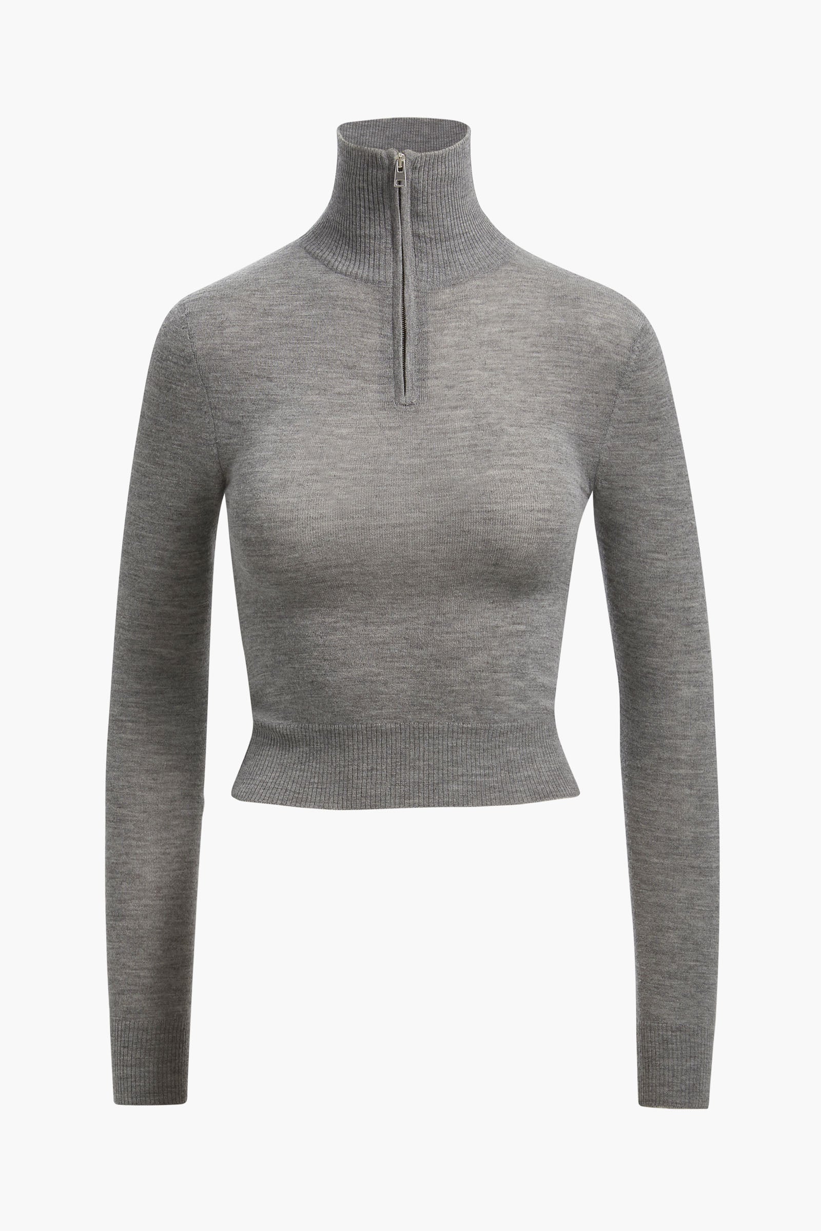 The Paxton Half Zip in Heather Grey