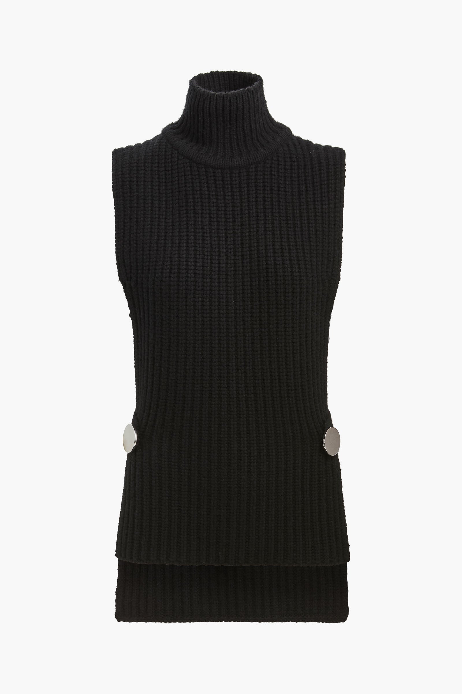 The Grayson English Rib Gillet in Black