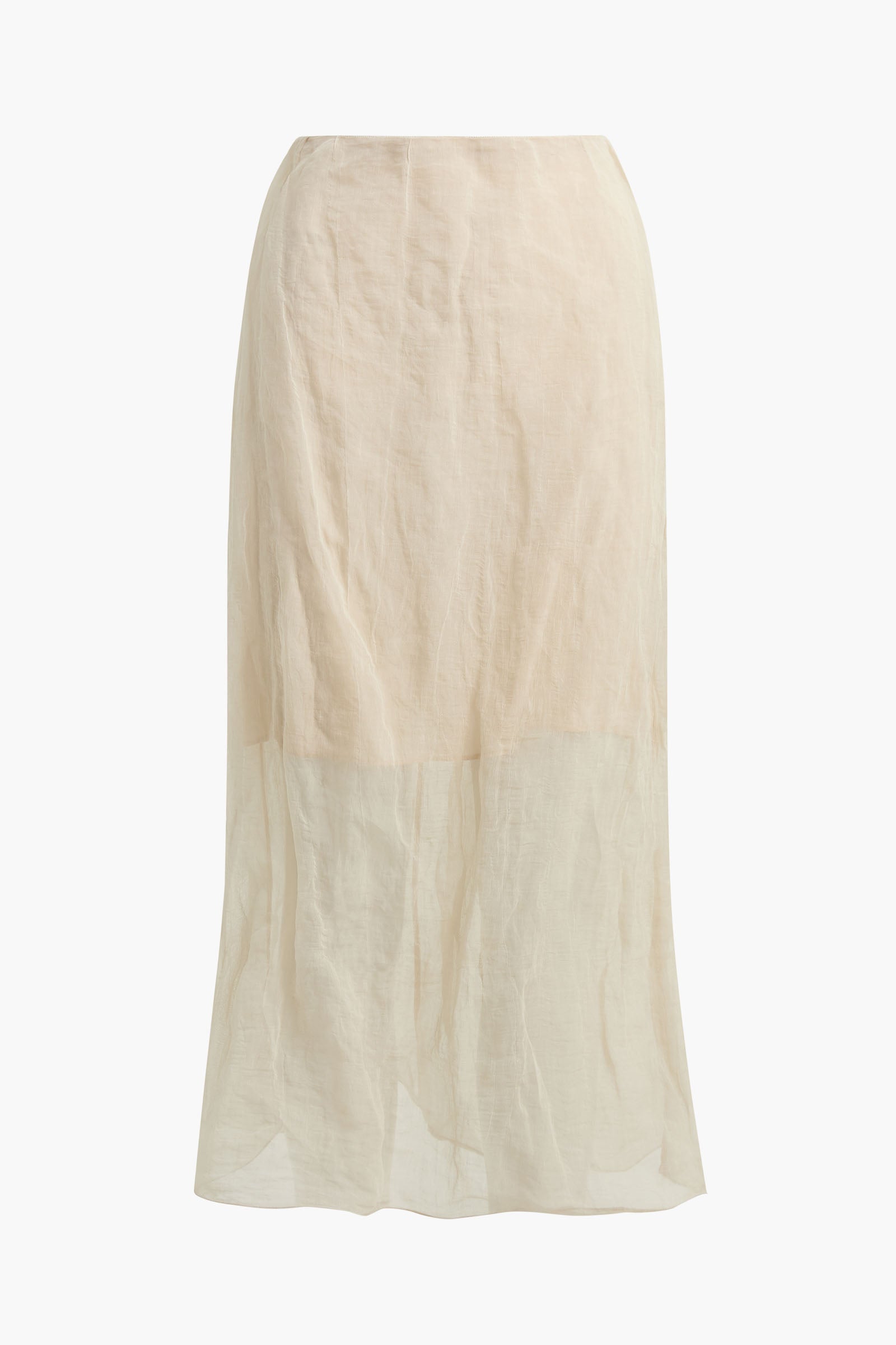 The James Skirt in Metal Oyster Organza