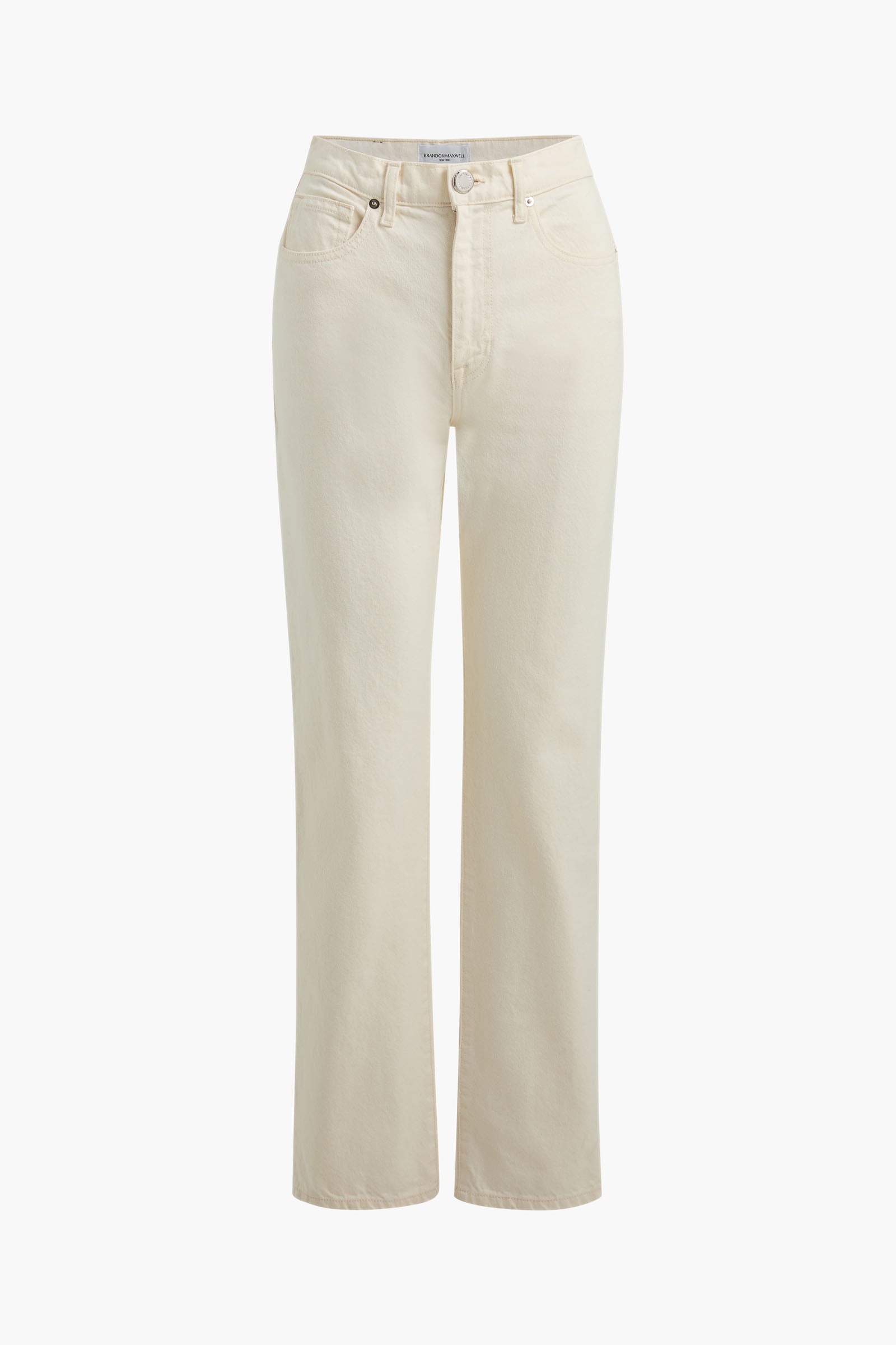 The Julia Straight Leg Denim in Ecru