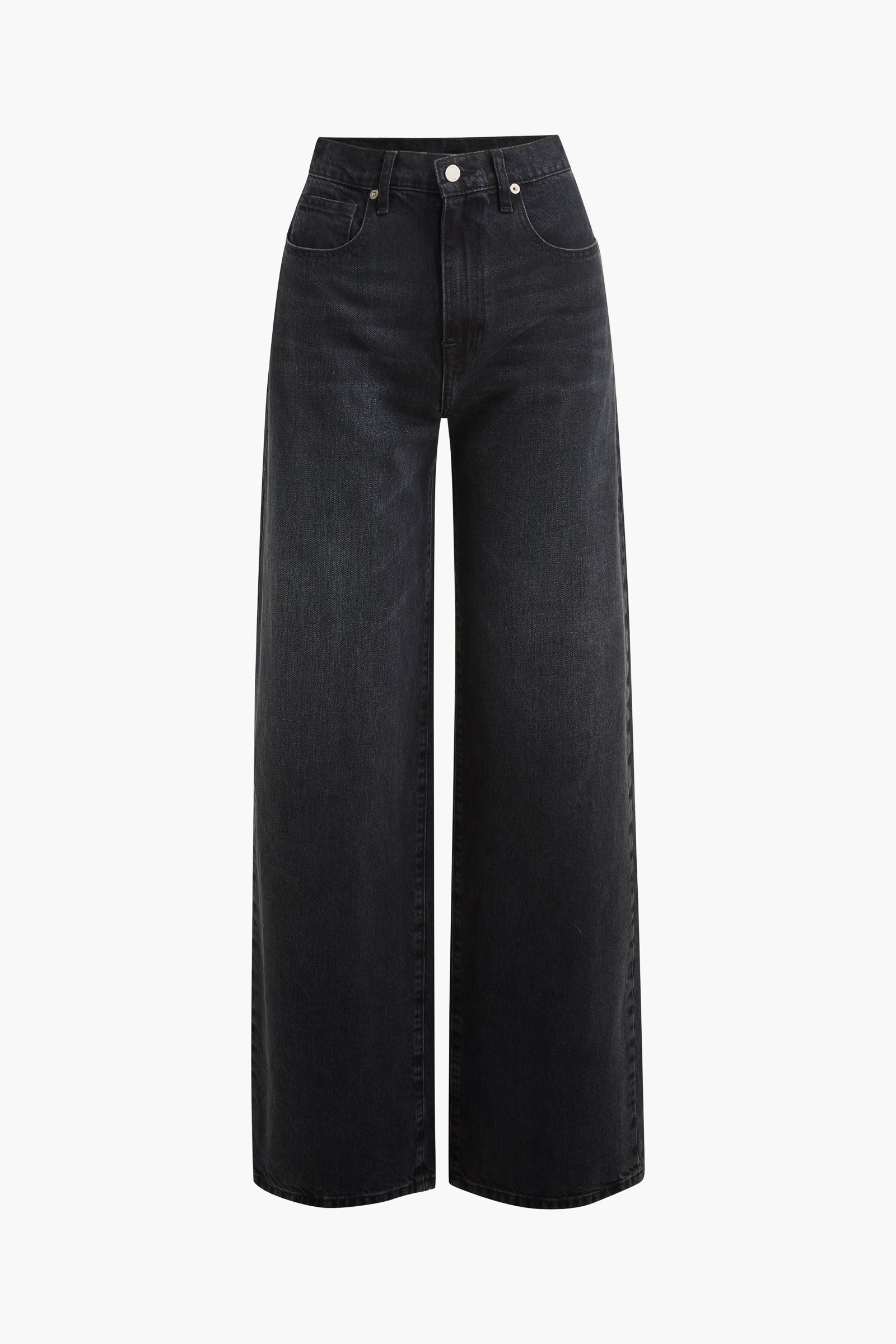 The Callan Wide Leg Jean in Vintage Black