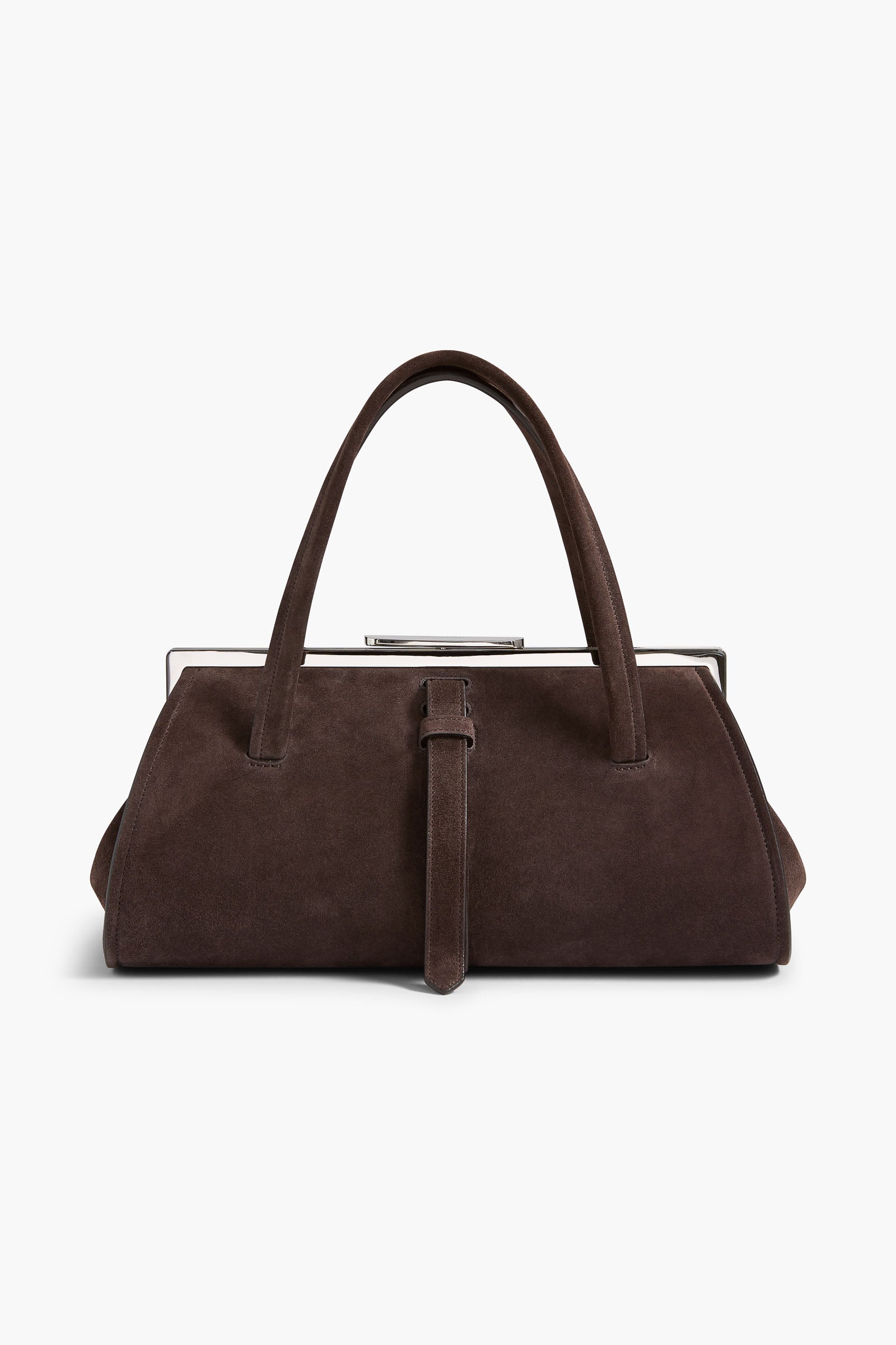 The Maxwell Bag in Malt Brown Suede