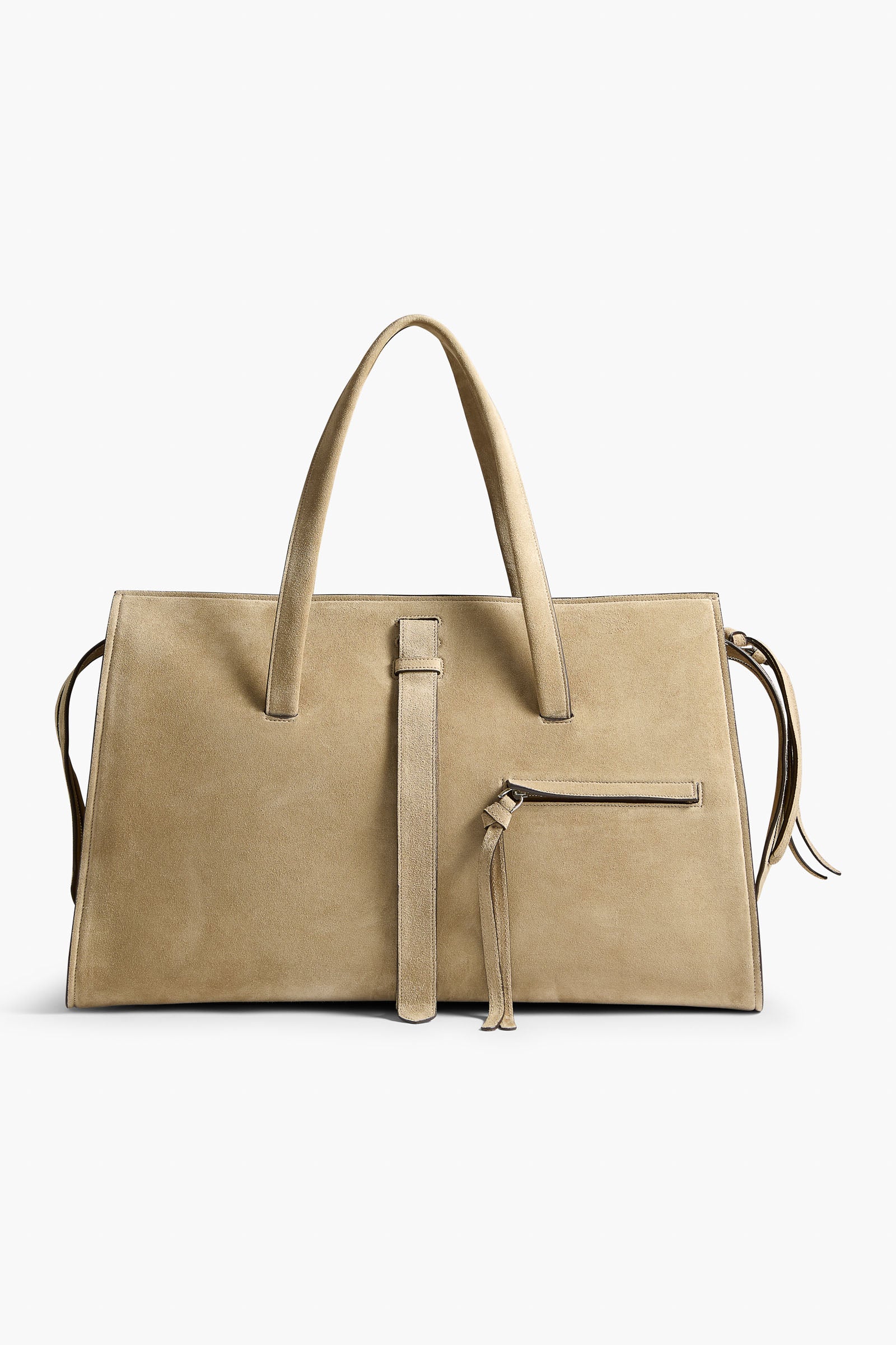The Vance Weekender Bag in Sand Suede