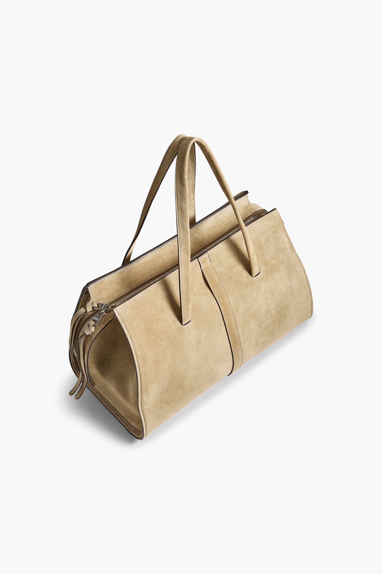 The Vance Weekender Bag in Sand Suede
