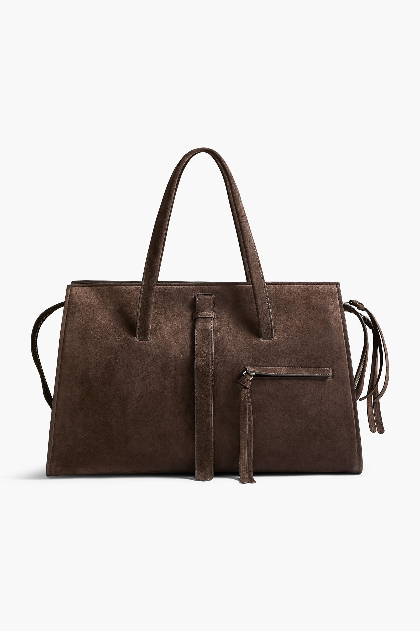 The Vance Weekender Bag in Malt Brown Suede
