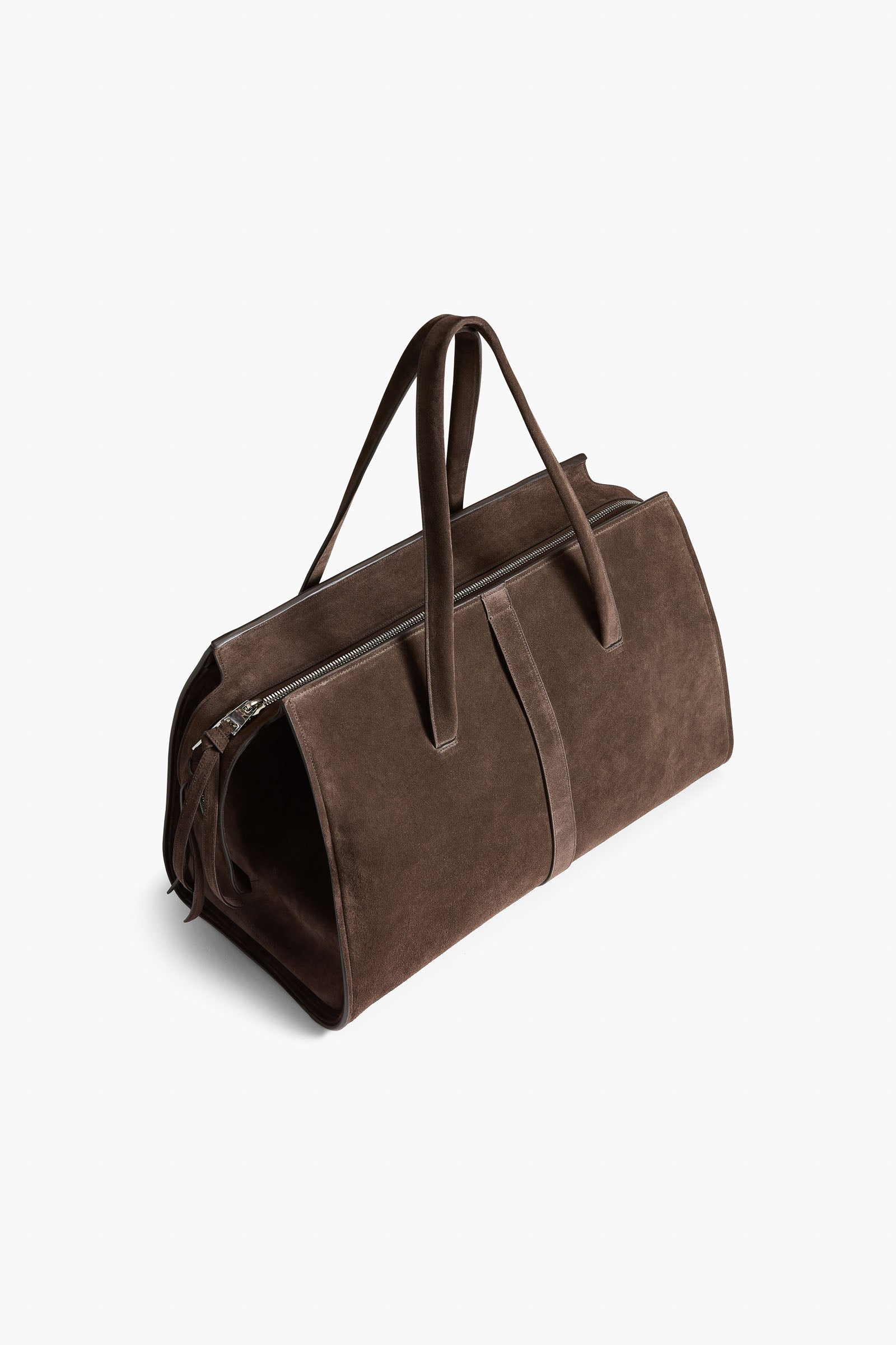 The Vance Weekender Bag in Malt Brown Suede