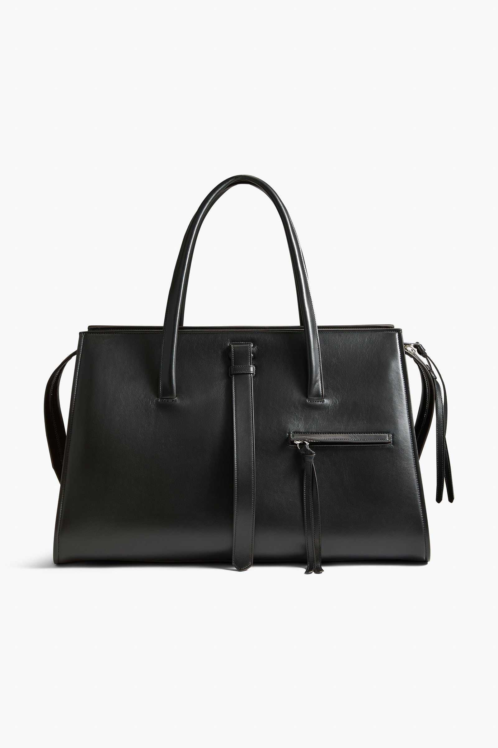 The Vance Weekender Bag in Black Leather