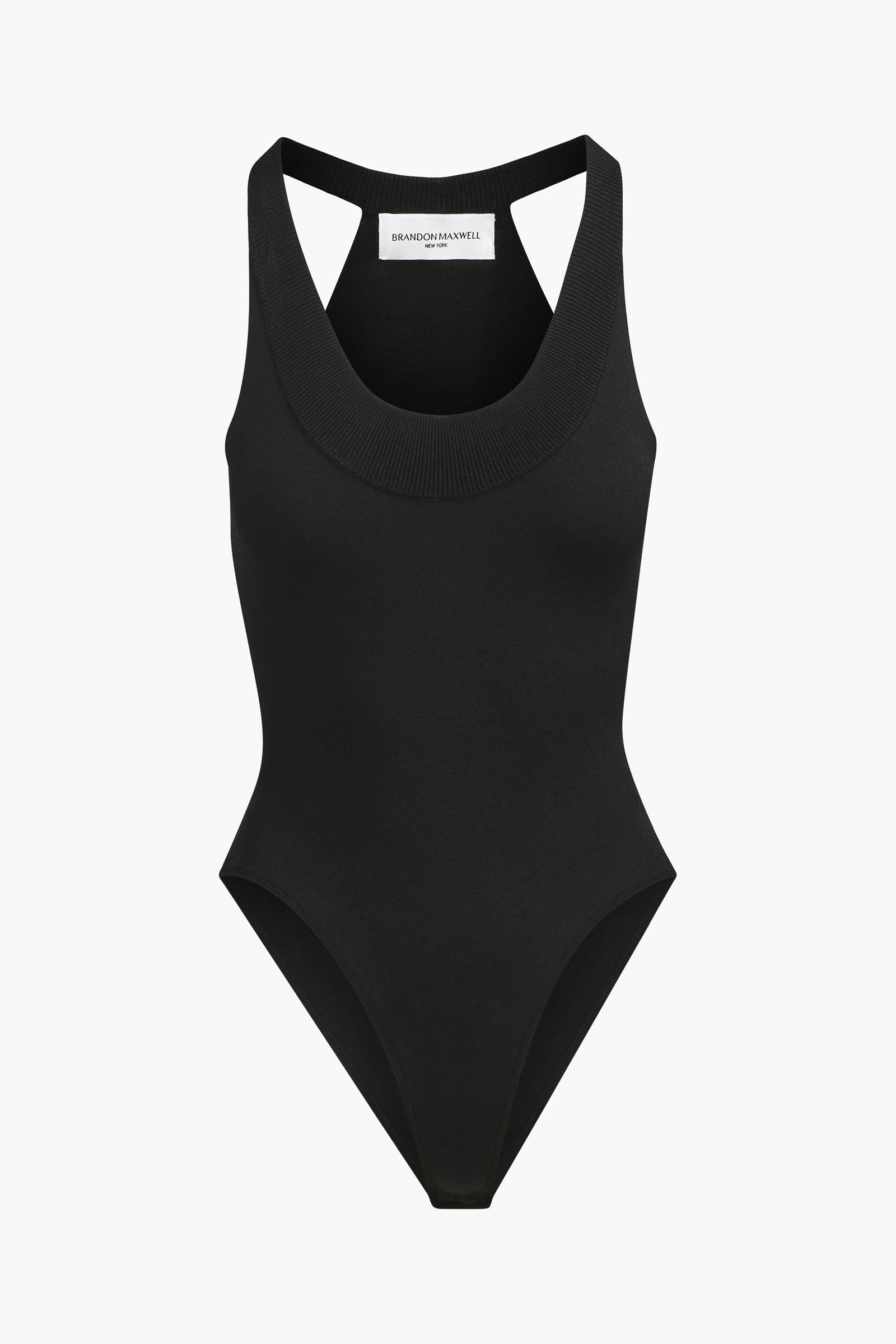 The Dahlia Knit Bodysuit in Black