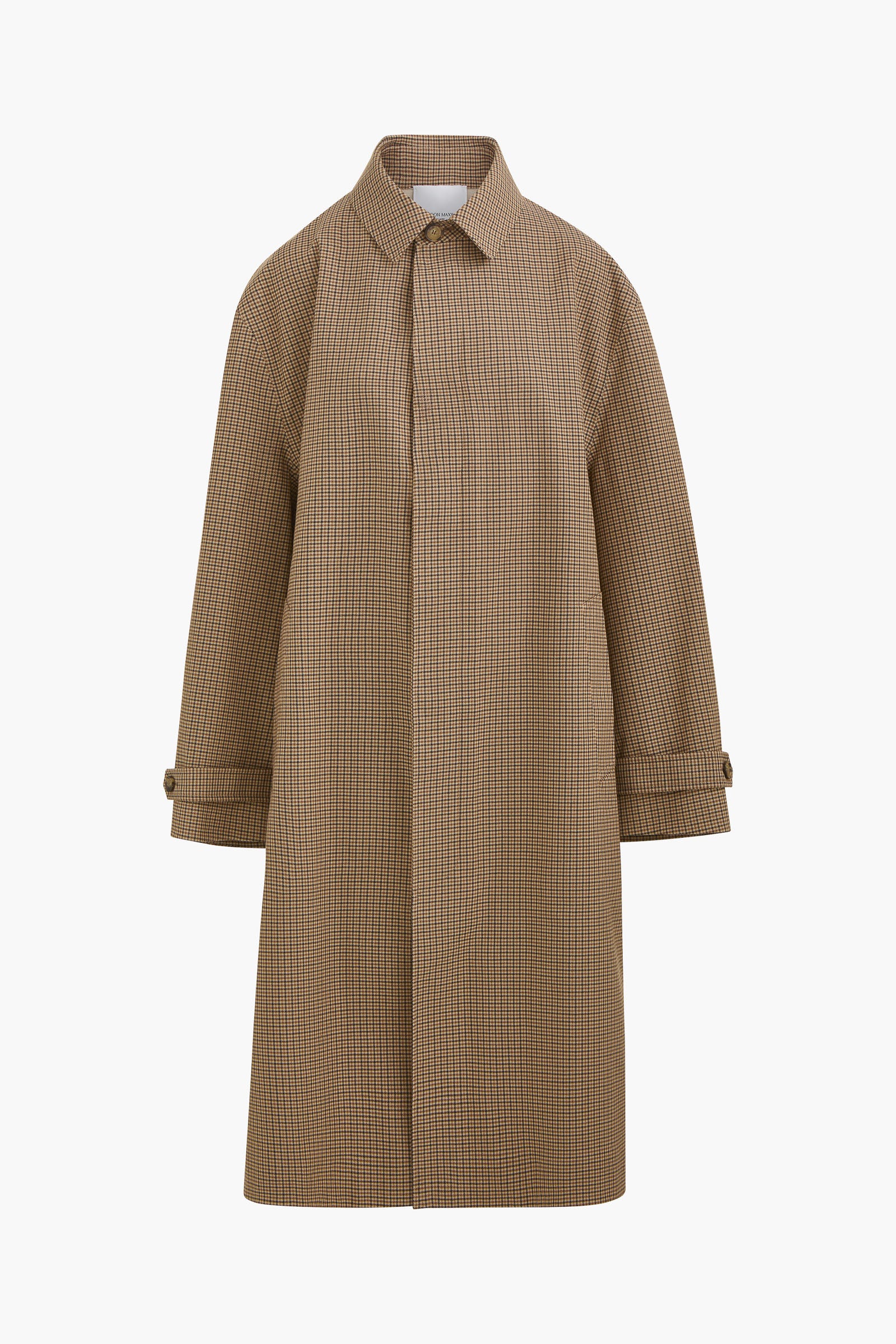 The Quinn Driving Coat in Brown Plaid