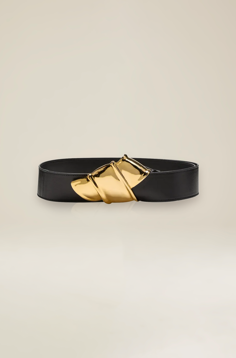 The Courtney Belt in Black and Gold