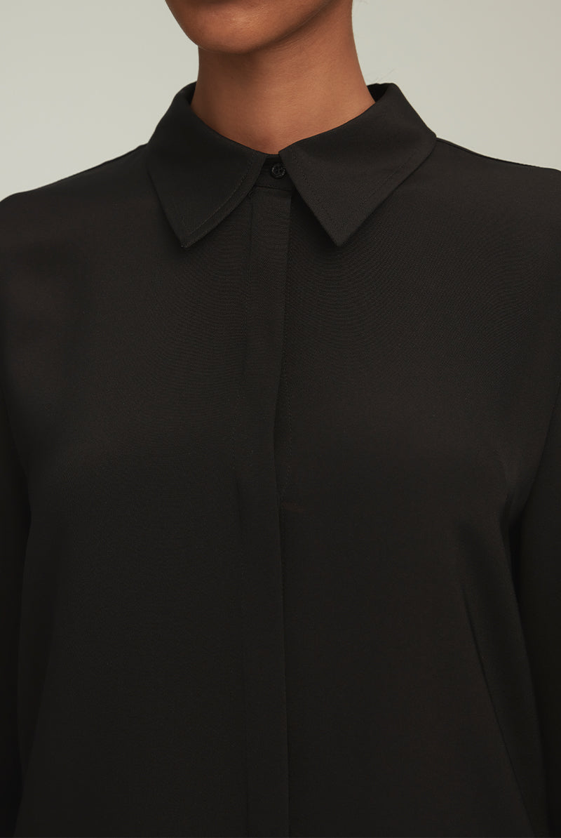 The Spence Button Down in Black