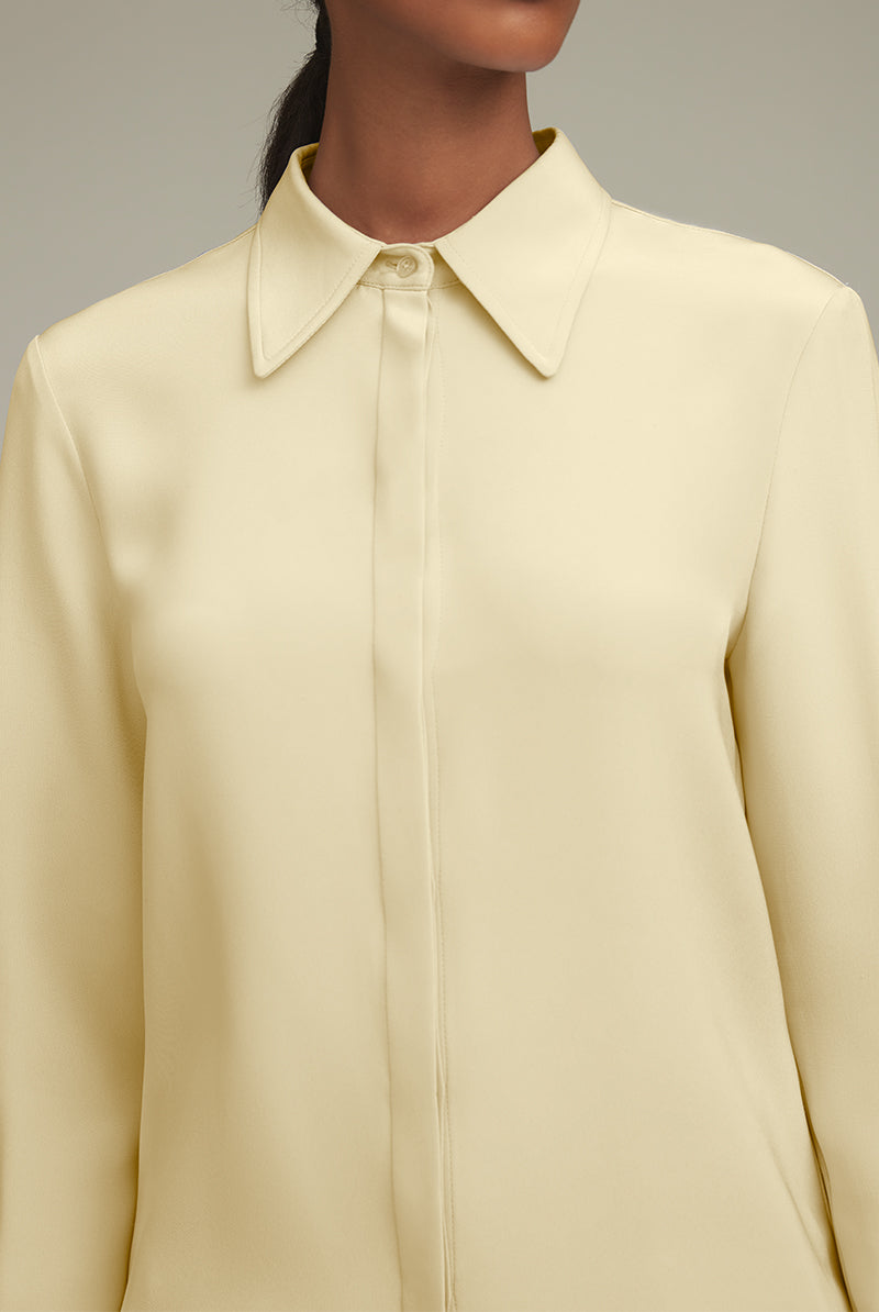 The Spence Button Down in Buttercream