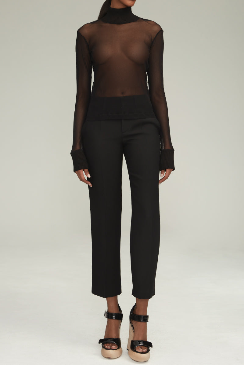 The Cropped Trouser in Black