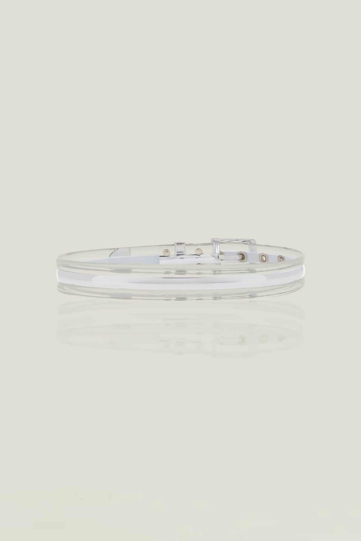 The Transluscent Belt in Silver