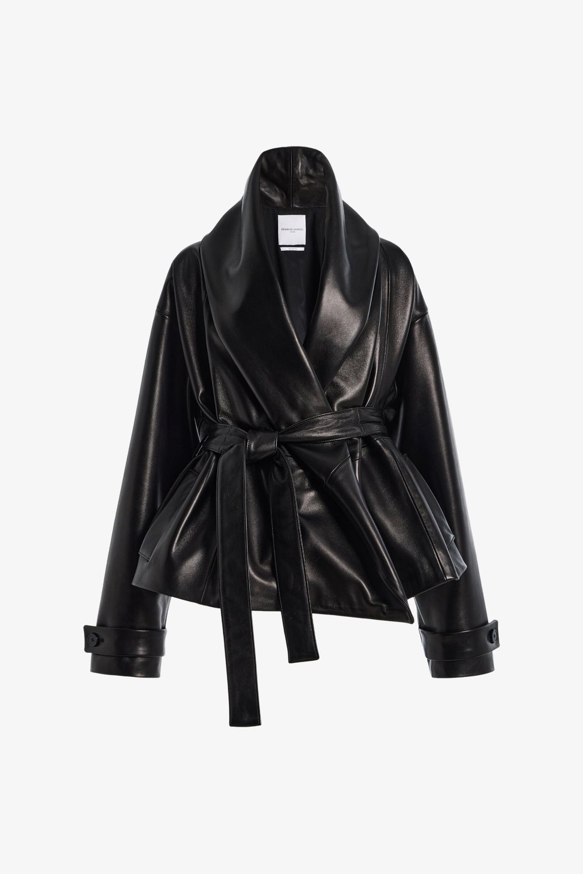 Product view of the Bennett Trench Coat in Black.