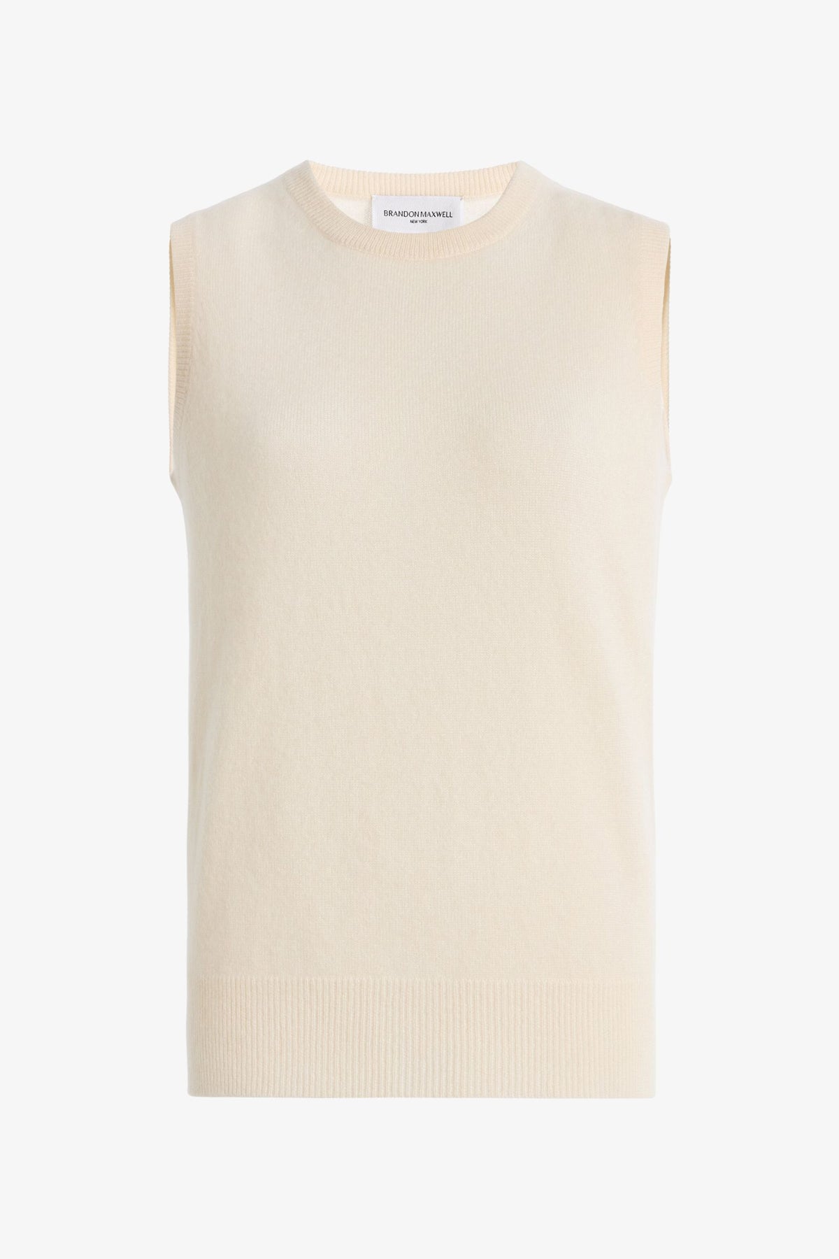 Product view of the Blythe Tank in Ivory.