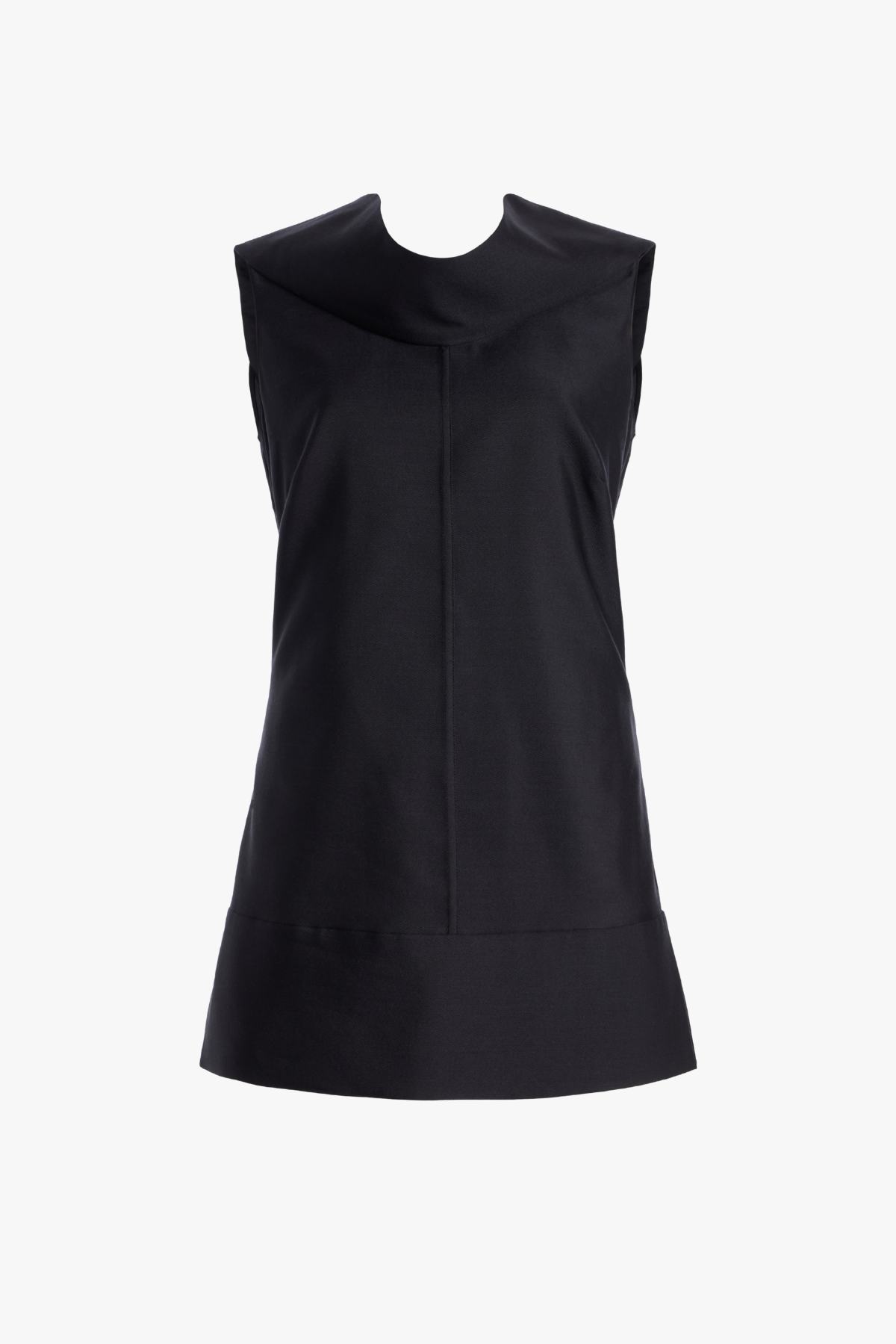 The Bowie Top in Black Silk Mikado