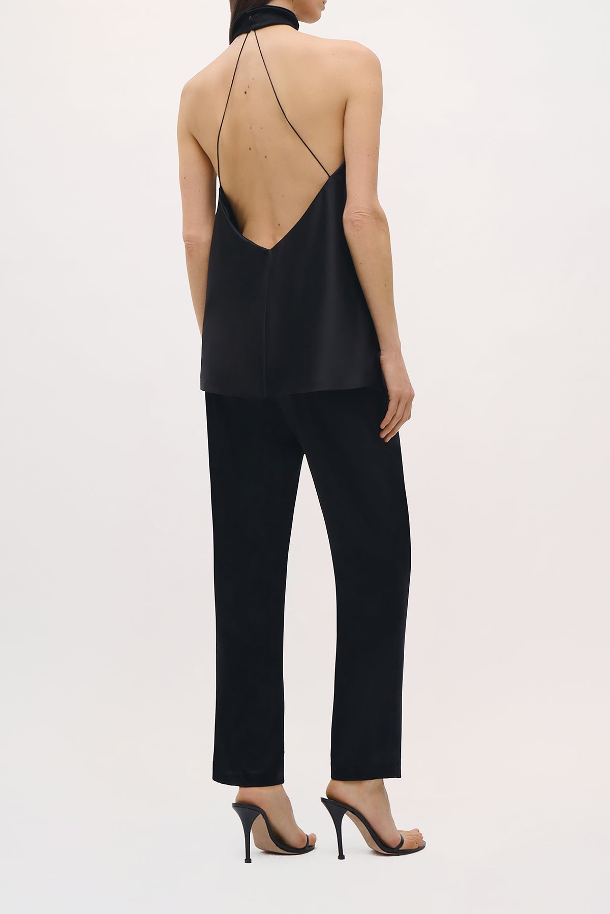 Back view of the Conley Top in Black.