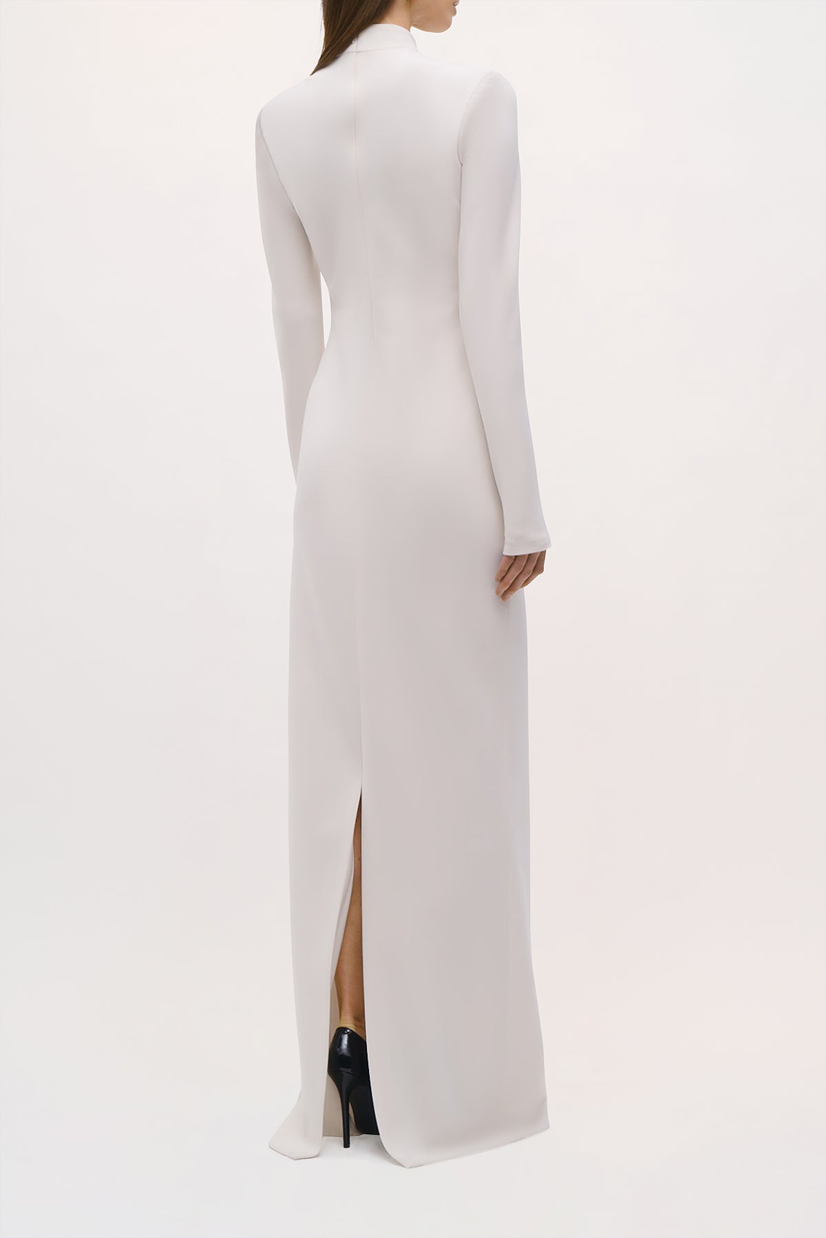 Back view of the Crosby Dress in Ivory.