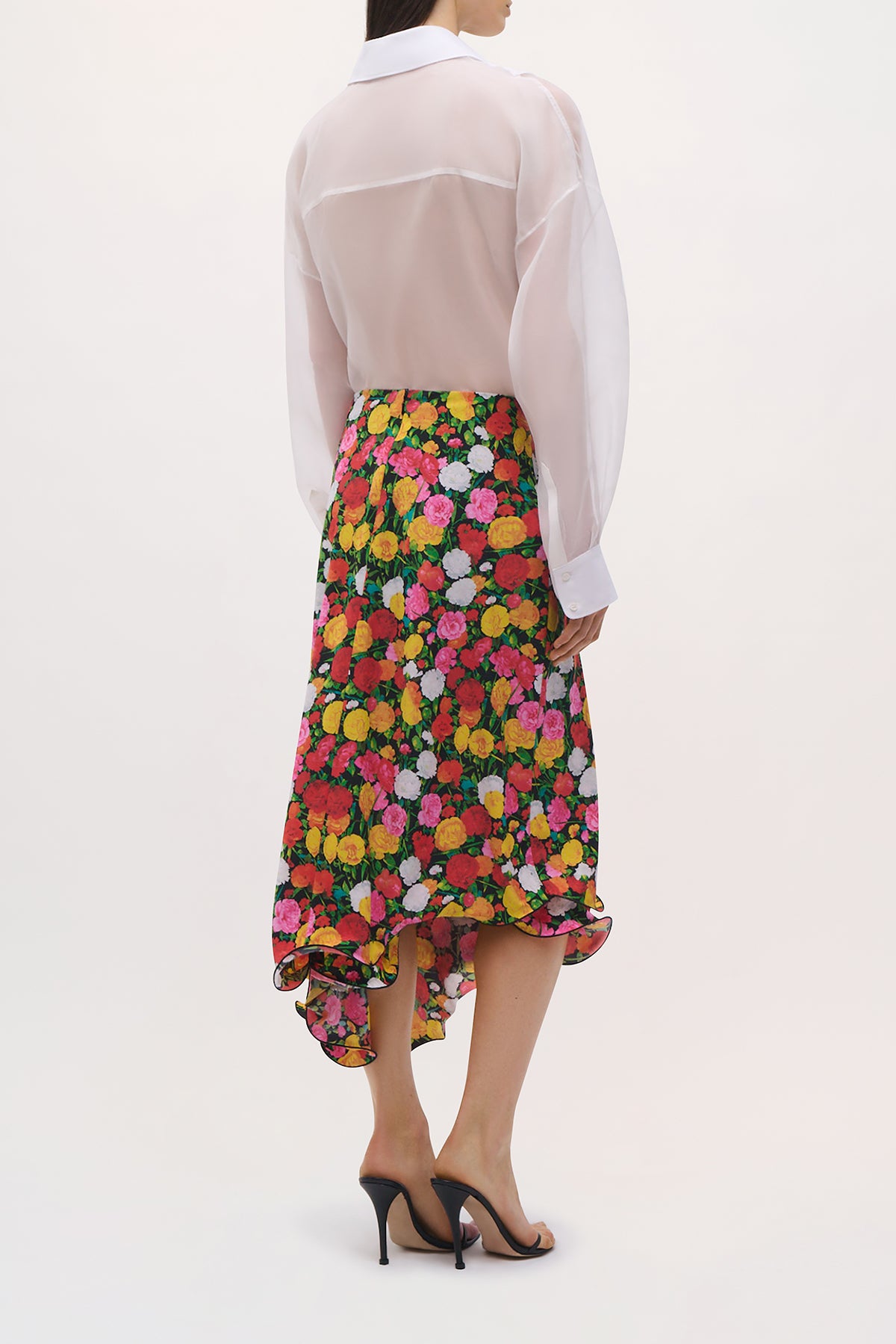 Back view of the Georgia Skirt in Multifloral.