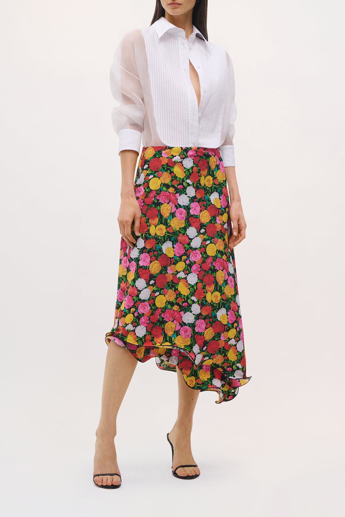 Front view of the Georgia Skirt in Multifloral.