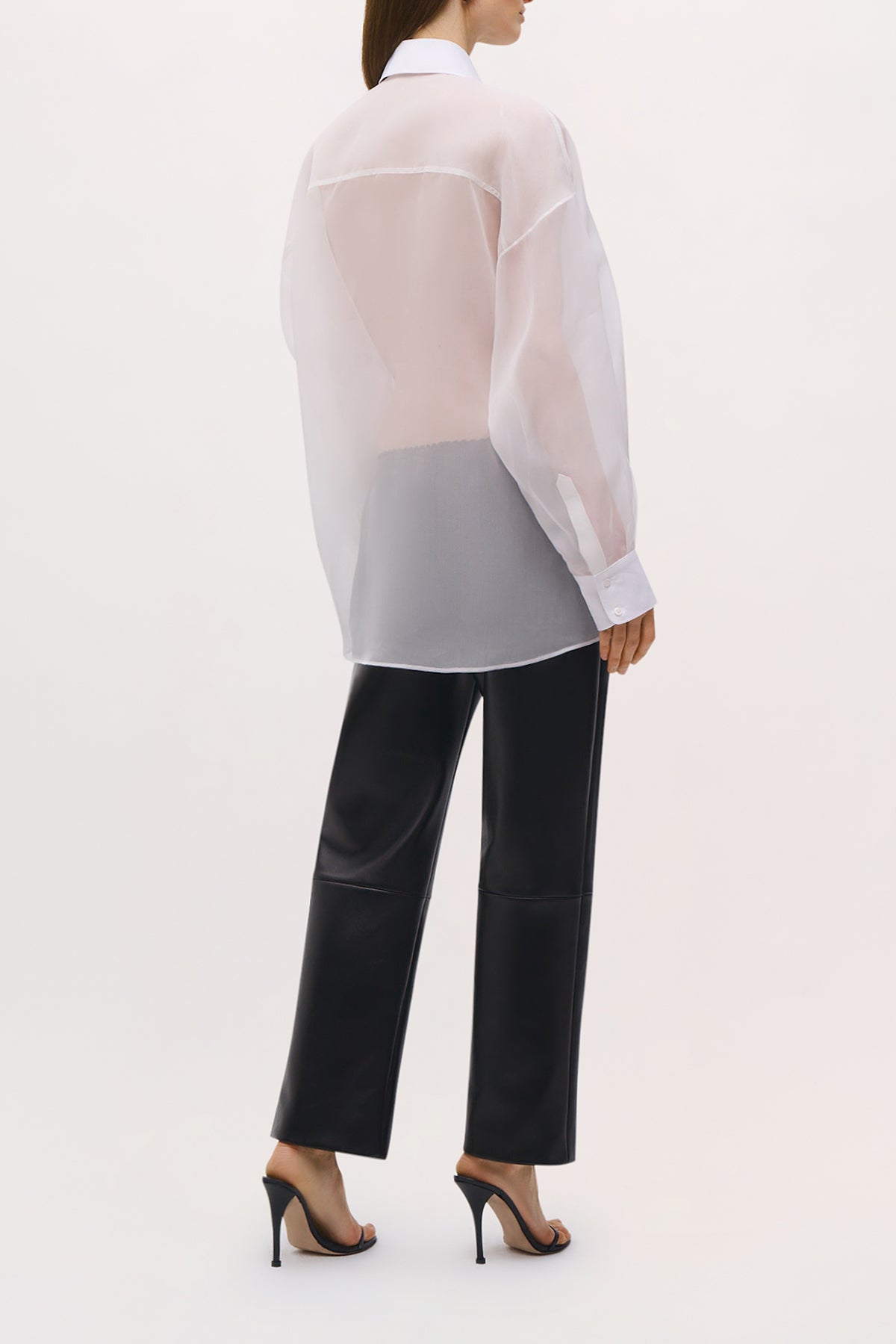 Back view of the Maddox Top in White.