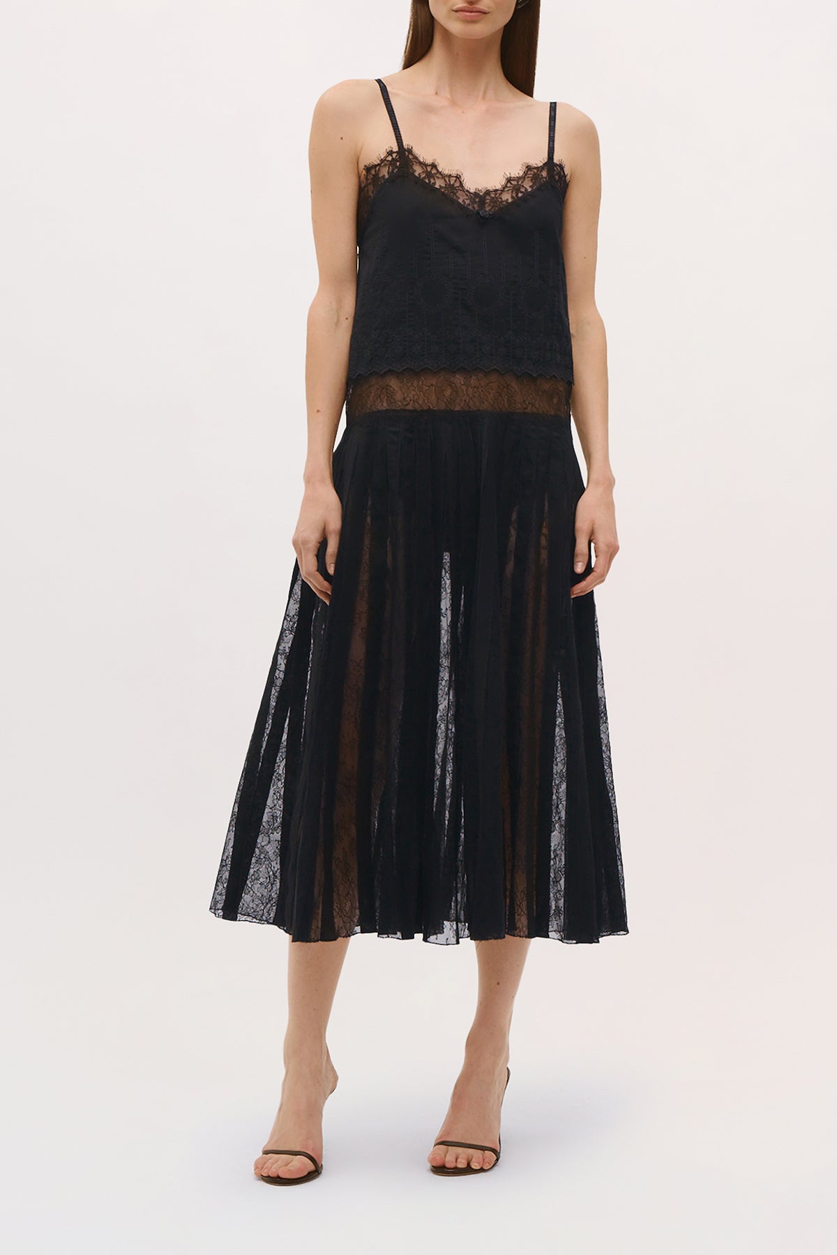 Front view of the Rooney Dress in Black.