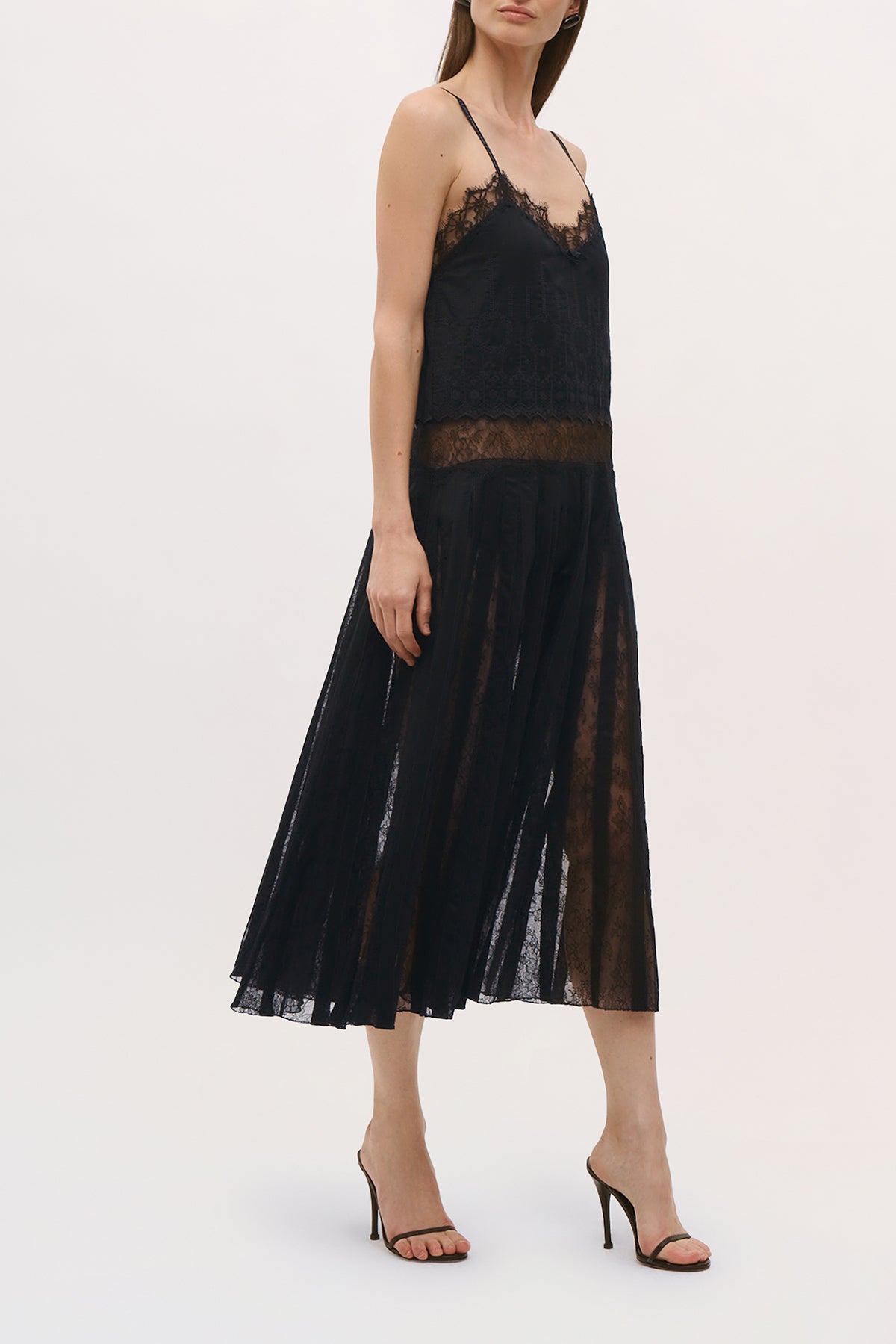 Side view of the Rooney Dress in Black.