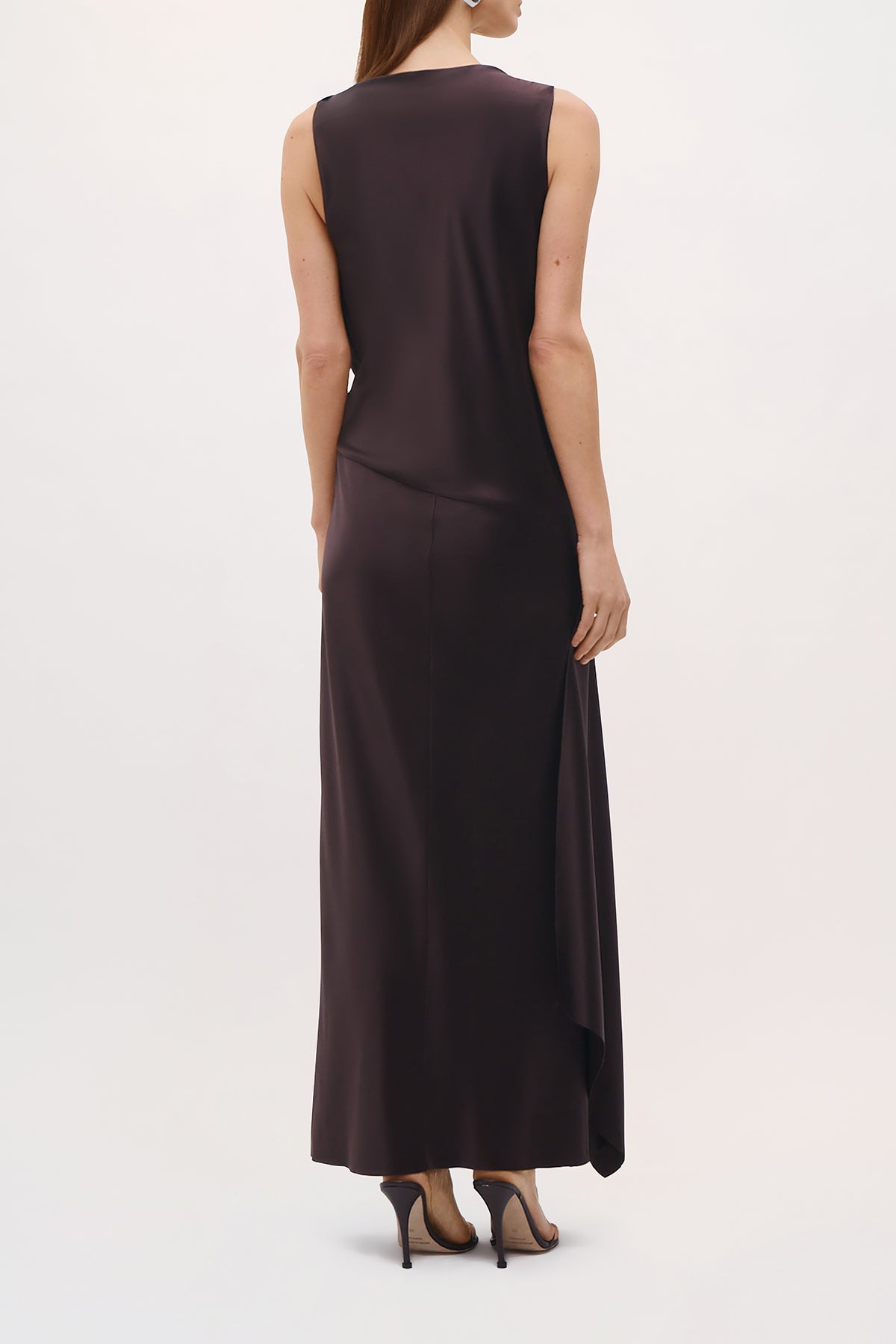 Back view of the Wynn Dress in Espresso.