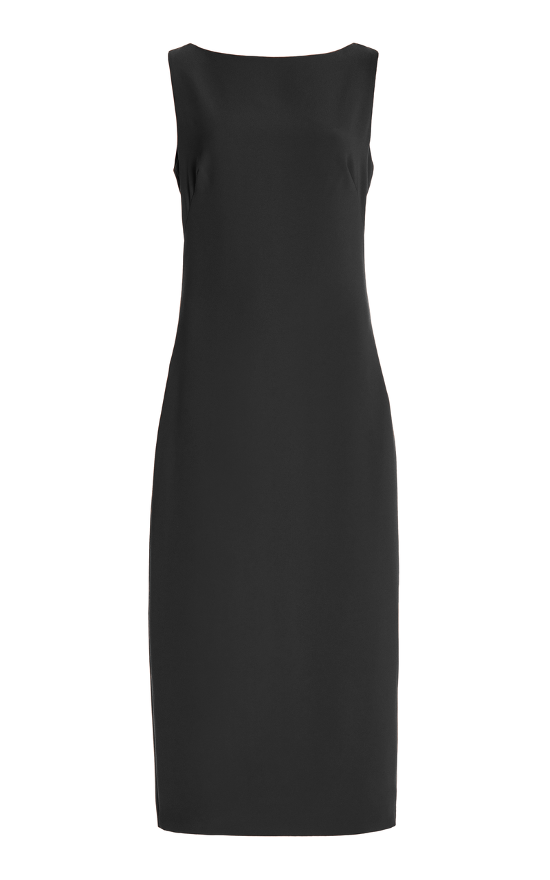 The Crew Neck Sheath Dress in Black