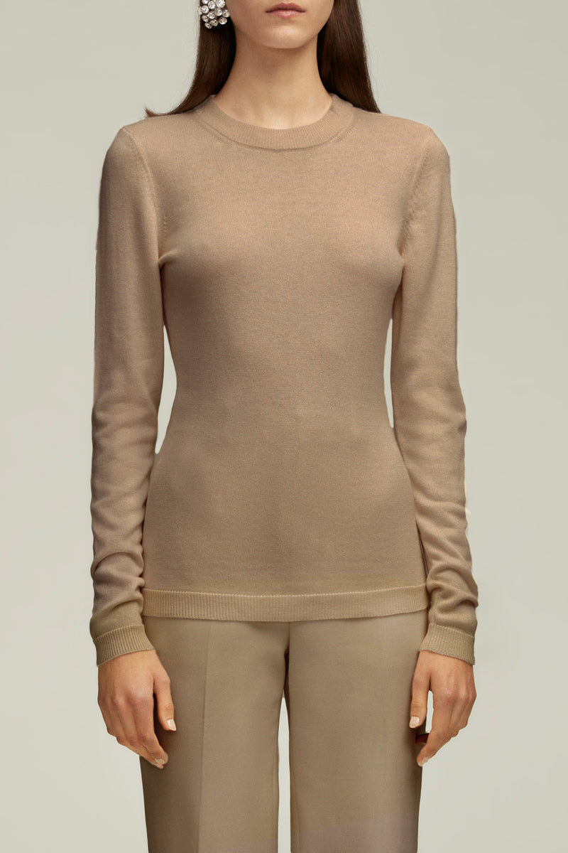 The Eden Crewneck in Fawn