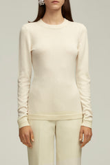 The Eden Crewneck in Ivory