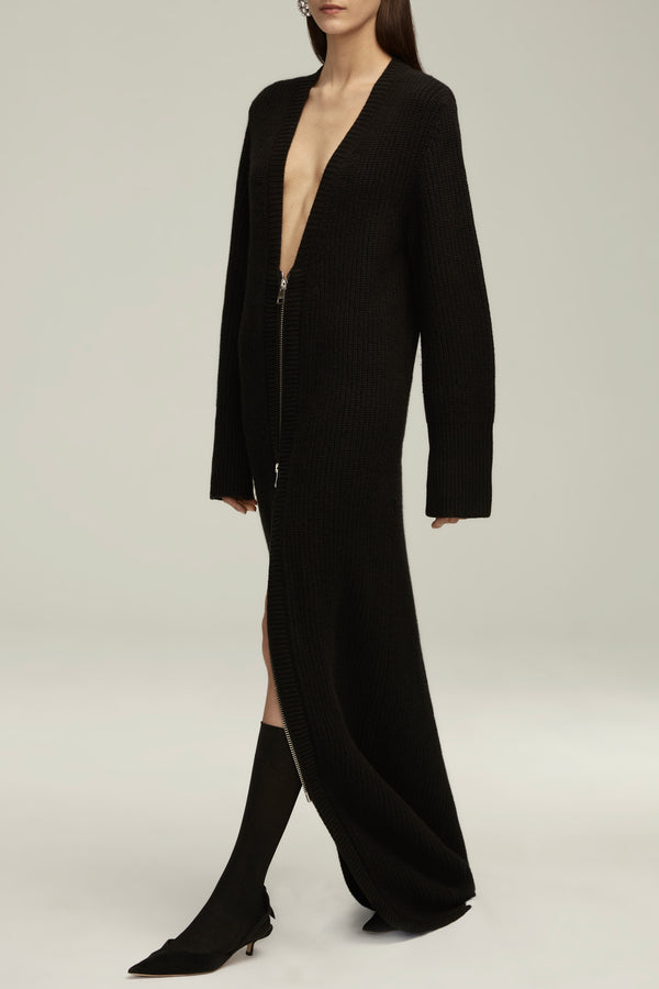 The Harlan Sweater Dress in Black