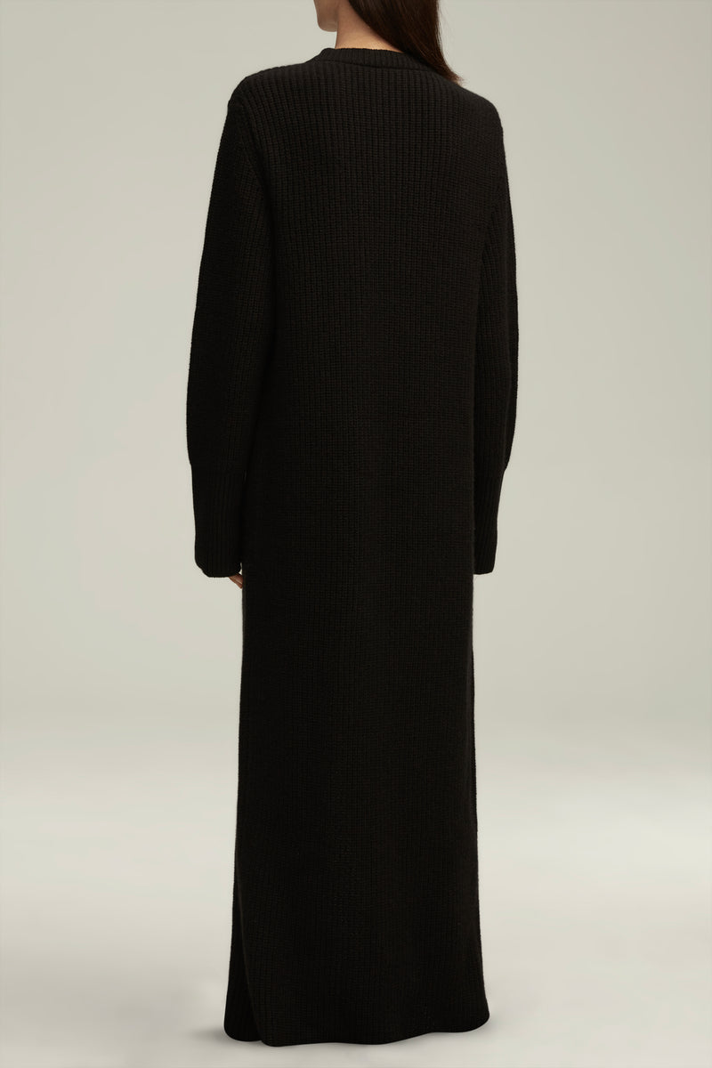 The Harlan Sweater Dress in Black