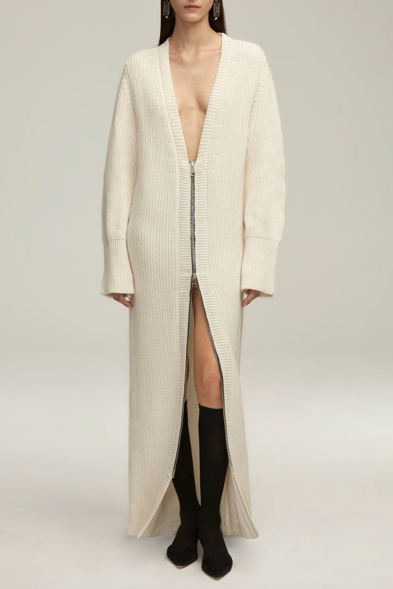 The Harlan Sweater Dress in Ivory