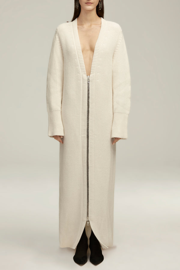 The Harlan Sweater Dress in Ivory