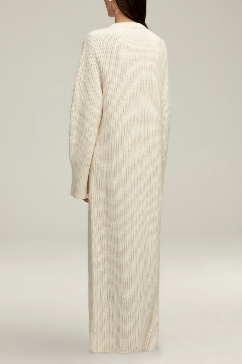 The Harlan Sweater Dress in Ivory