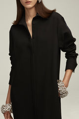 The Isa Button Down in Black
