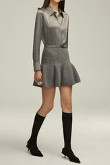 The Ivy Skirt in Melange Grey