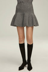 The Ivy Skirt in Melange Grey