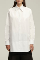 The Jade Button Up in White