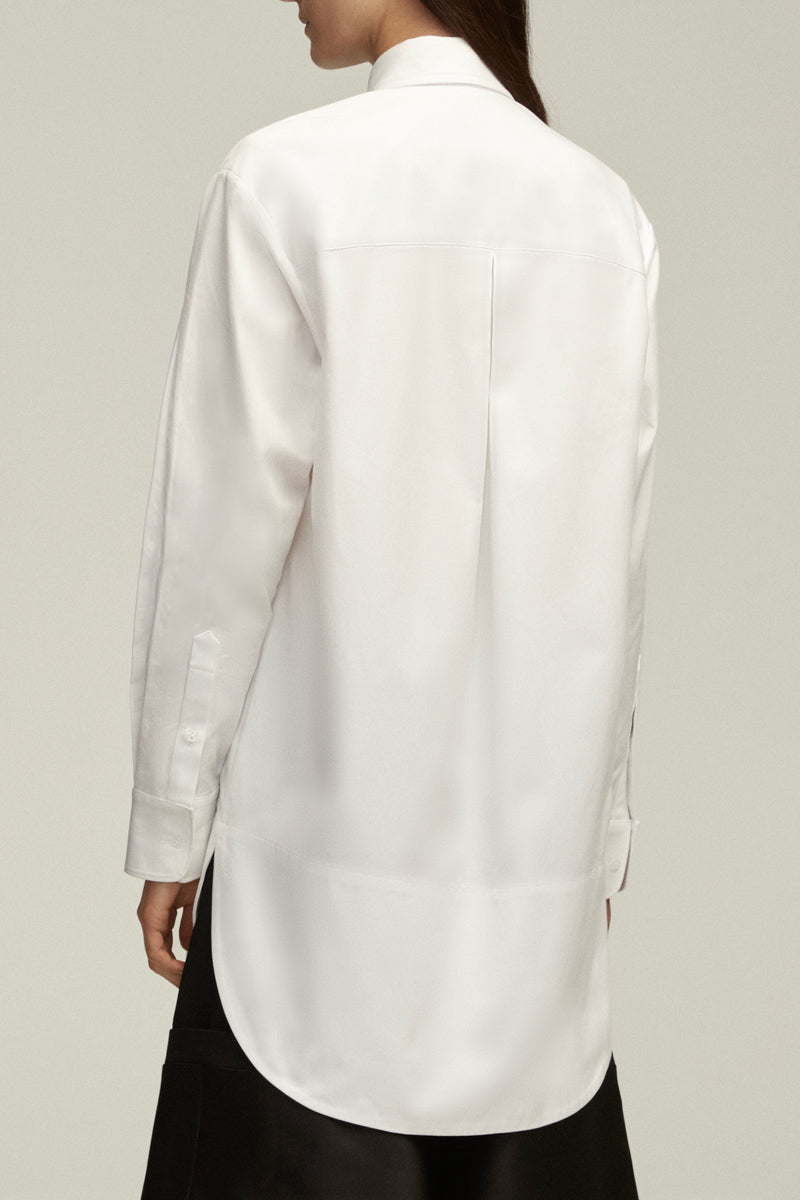 The Jade Button Up in White