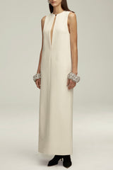 The Kim Dress in Egret